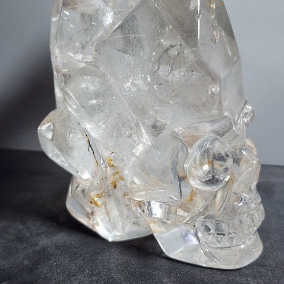 Clear Quartz Crystal Skull - Picture 3 of 3